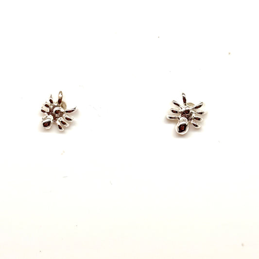 Pair of silver spider earrings from Pixi Daisy