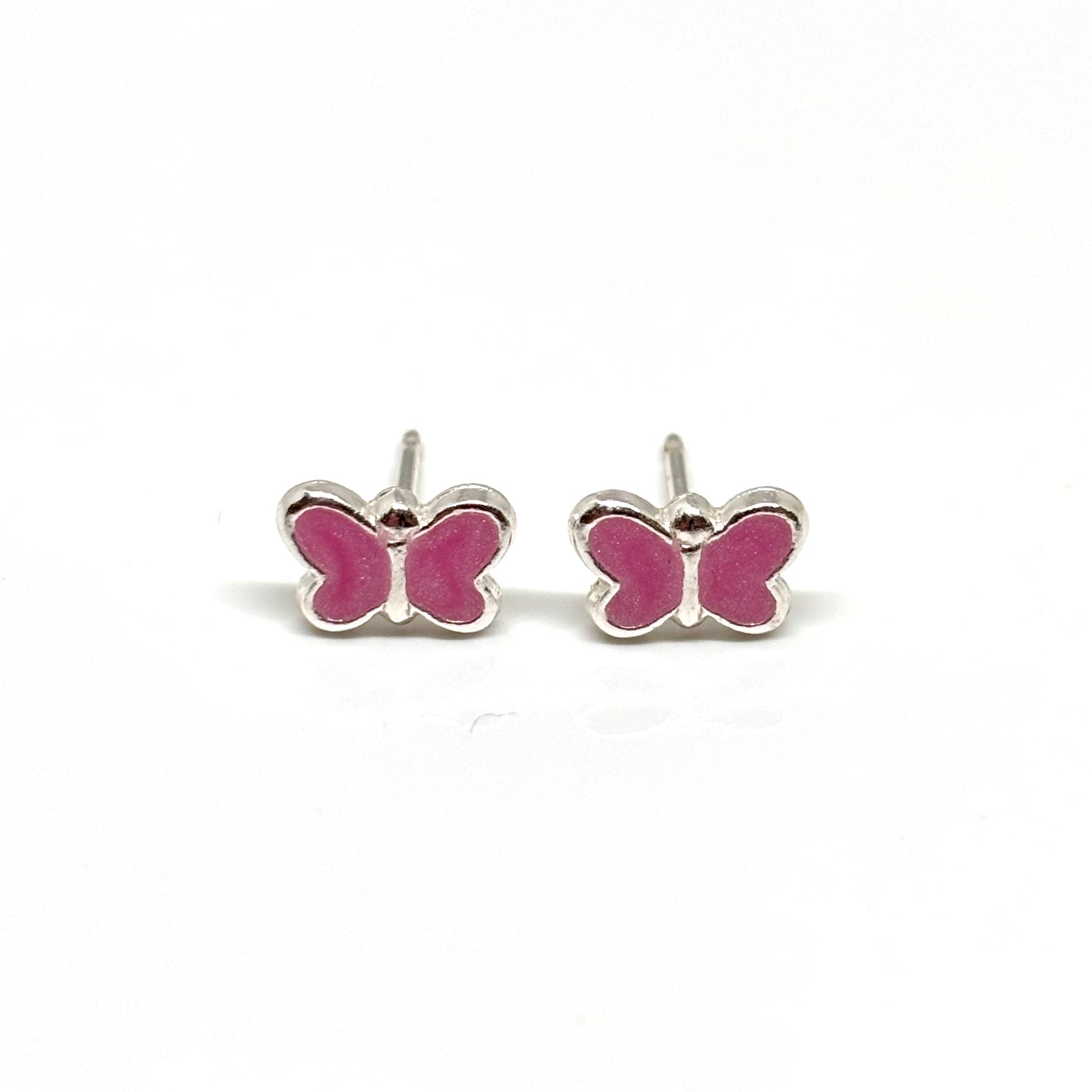 Pink butterfly-shaped earrings from Pixi Daisy