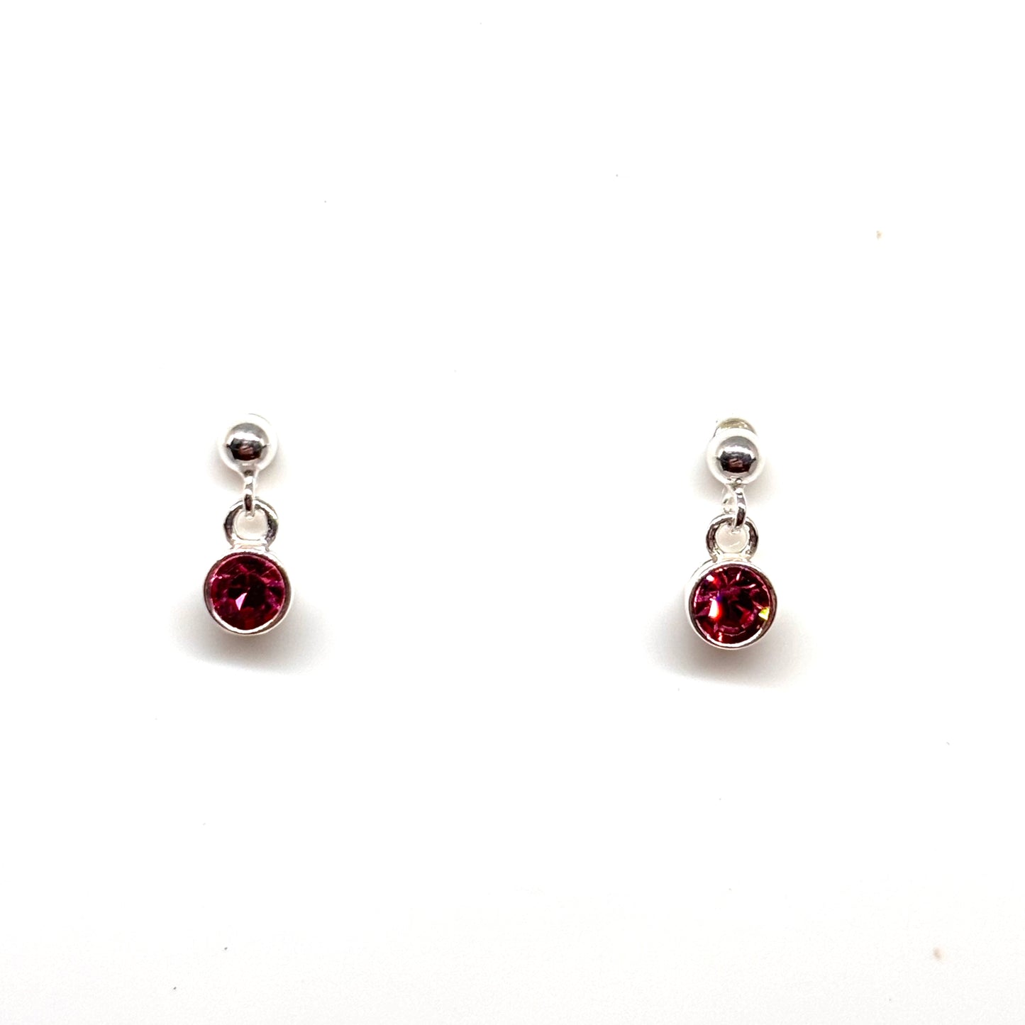Birthstone Crystal Dangly Earrings