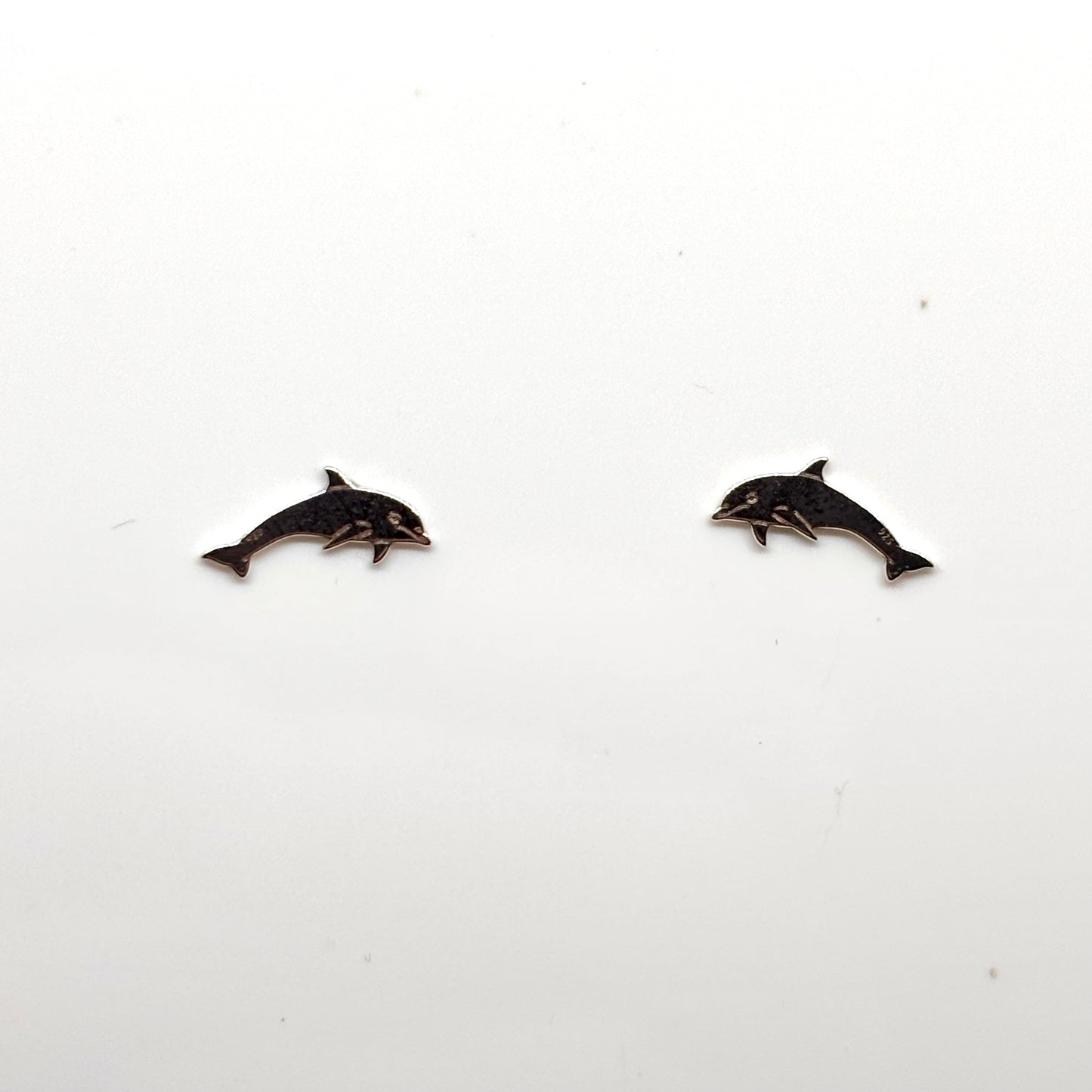 Silver Dolphin ear studs from Pixi Daisy