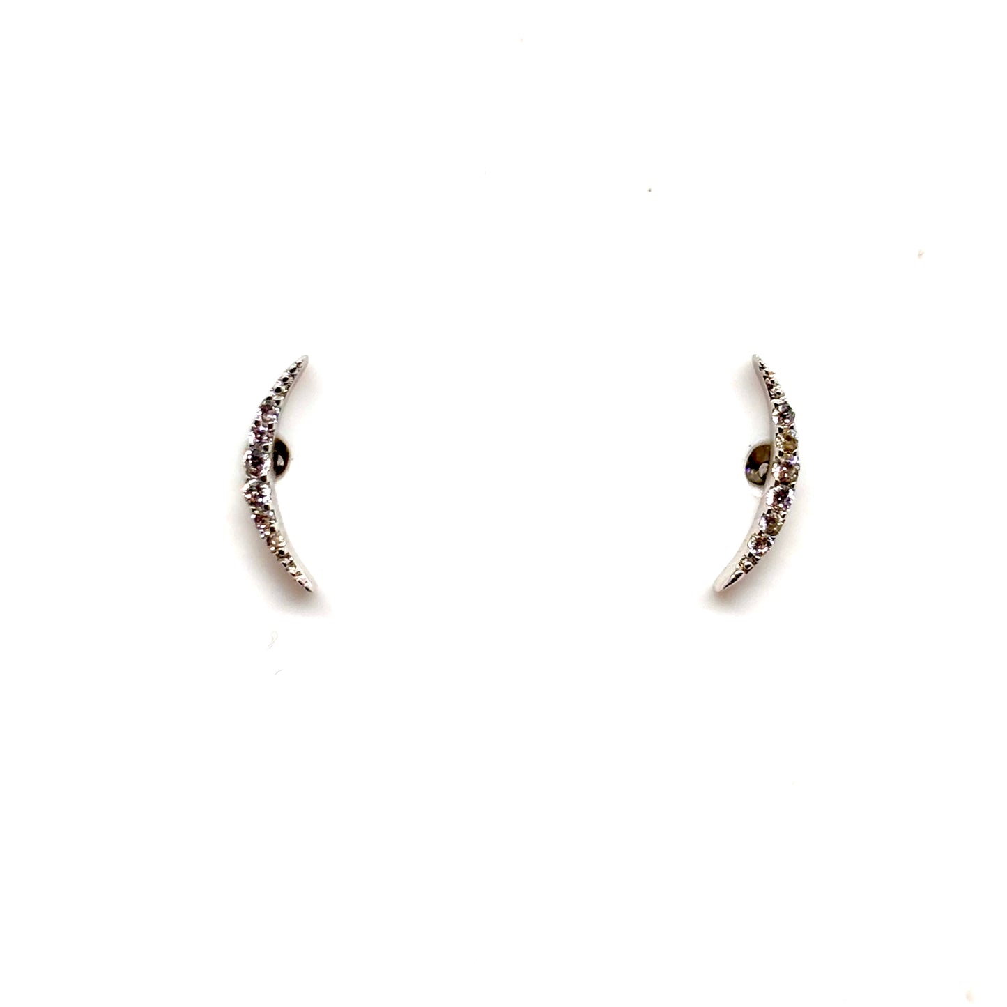 Curved crystal ear studs from Pixi Daisy