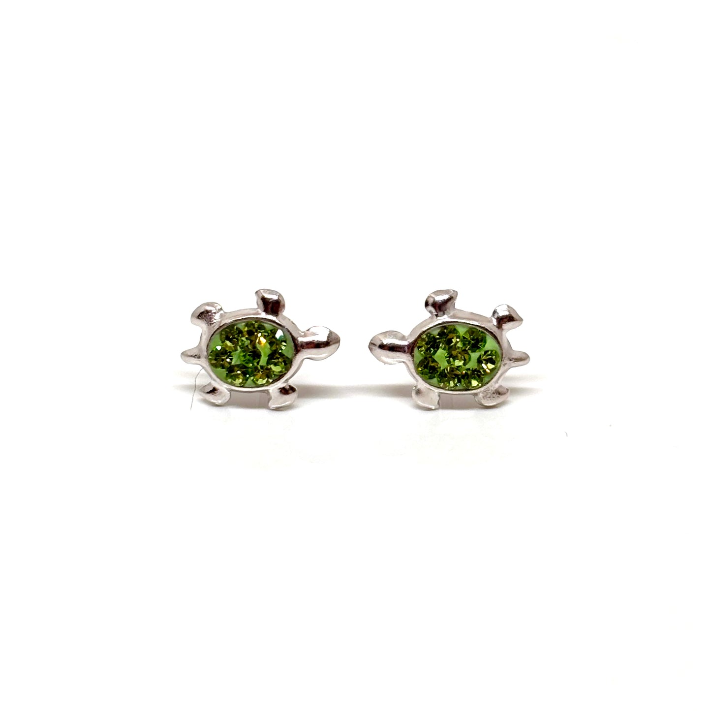 Turtles with peridot crystals from Pixi Daisy