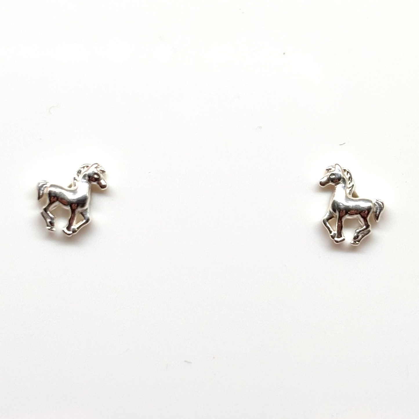 Silver horse ear studs from Pixi Daisy