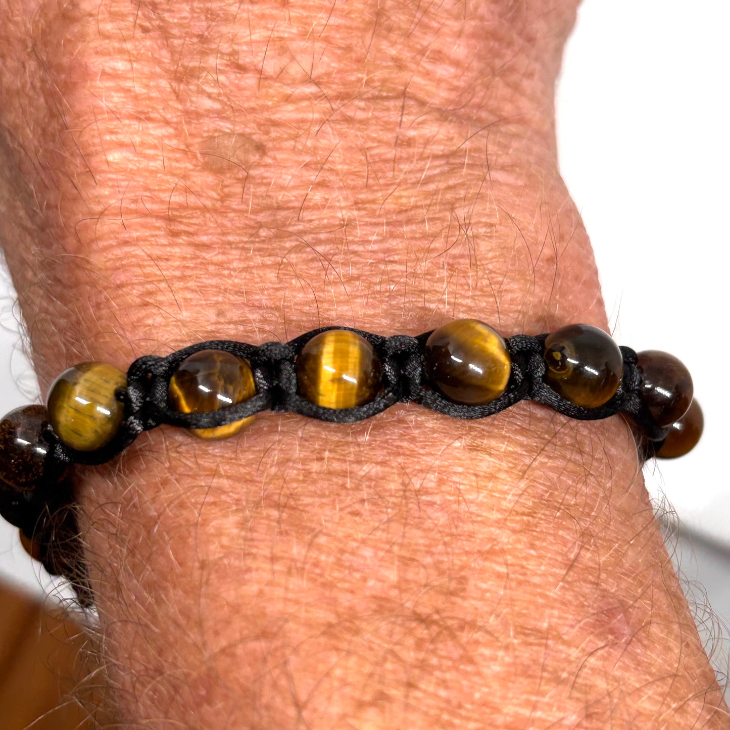 Tiger eye macrame bracelet from Pixi Daisy