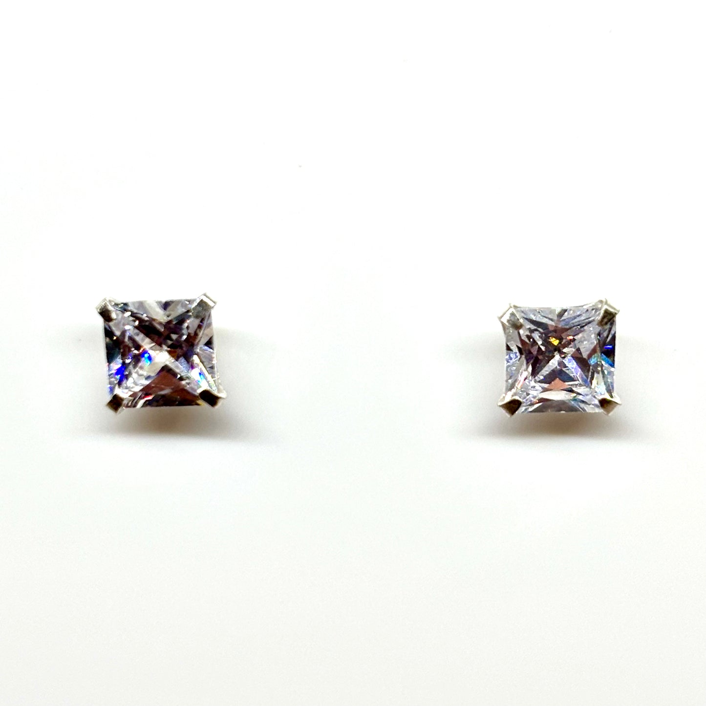 Square crystal ear studs from Pixi Daisy