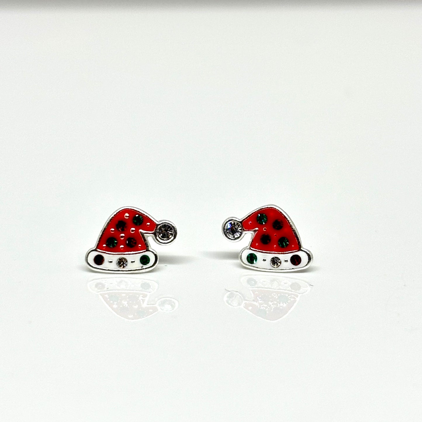 Christmas Hat ear studs from Pixi Daisy