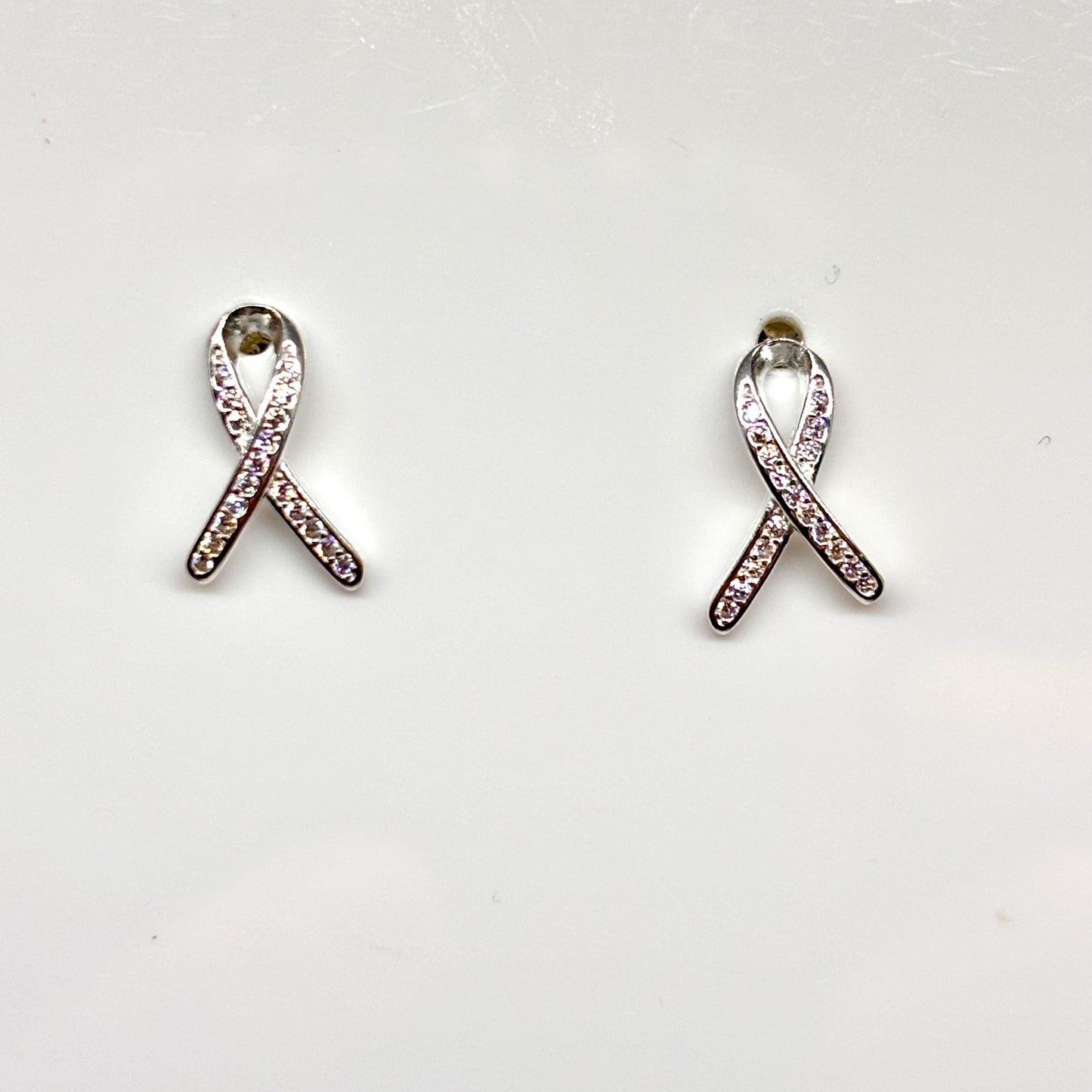 Crystal bow ear studs from Pixi Daisy