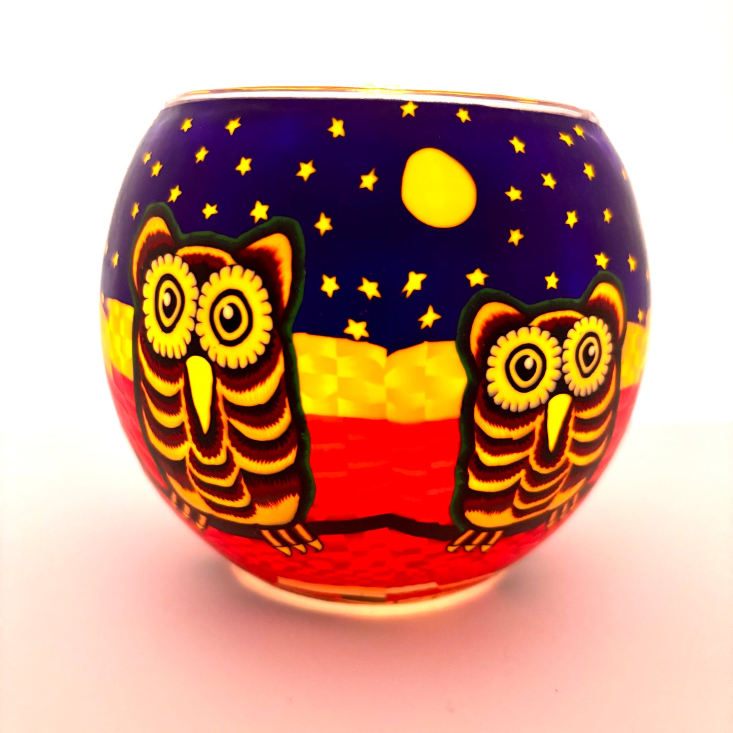 Owl globe tea light candle holder from Pixi Daisy