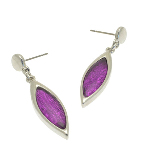 Miss Milly Purple Resin Drop Earrings from Pixi Daisy