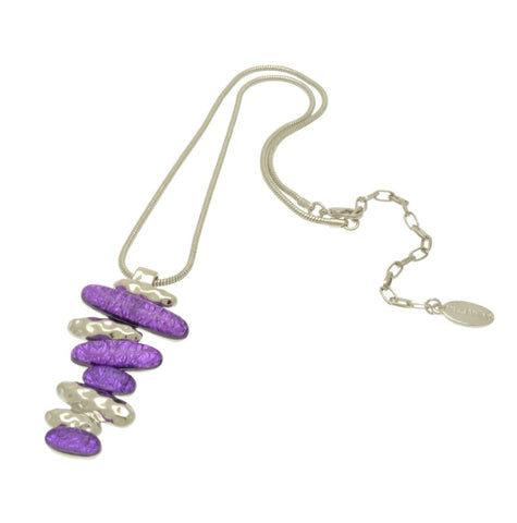 Miss Milly Purple & Silver Layer Necklace from Pixi Daisy