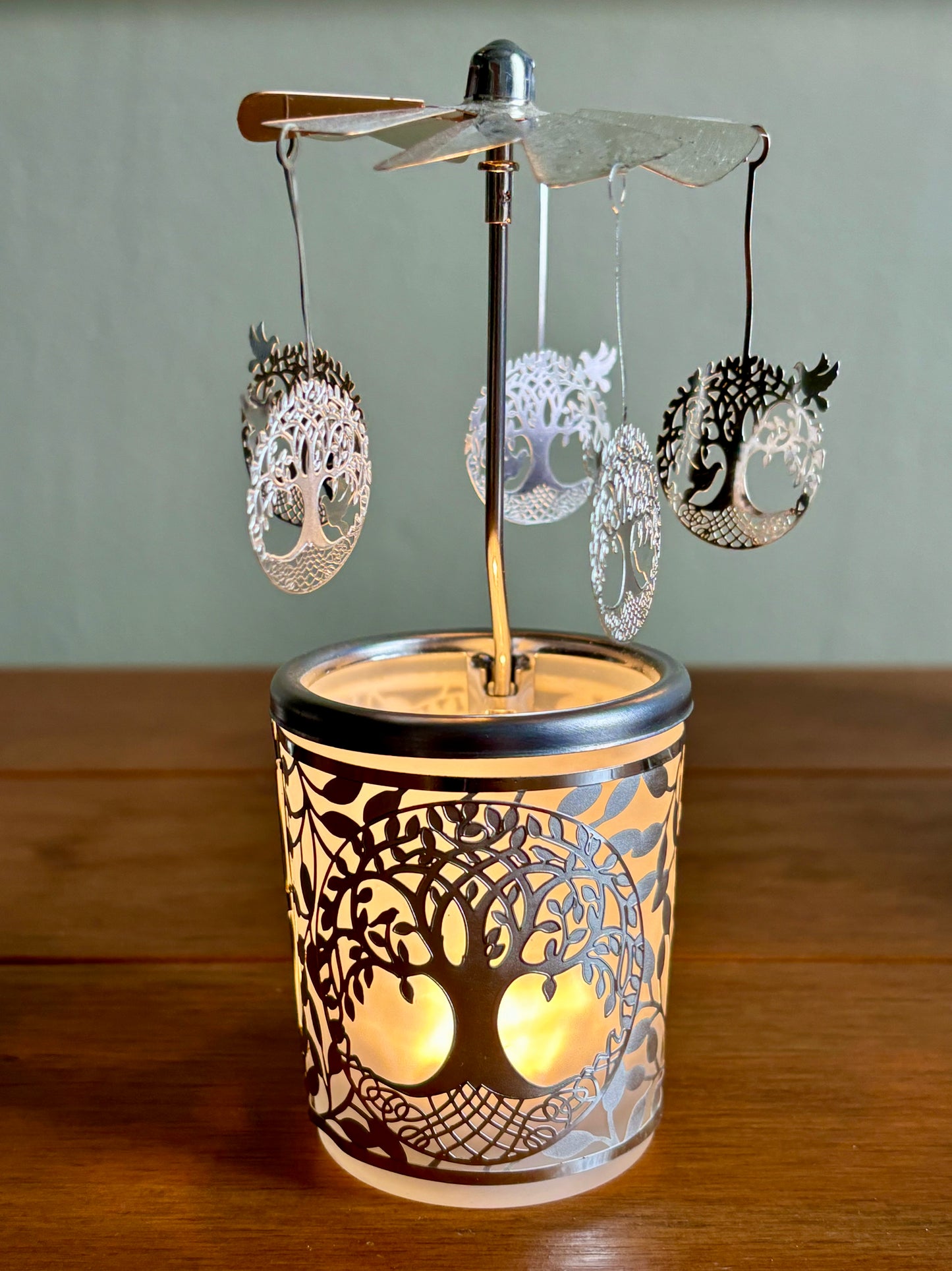 Tree of Life Carousel Tea Light Holder from Pixi Daisy