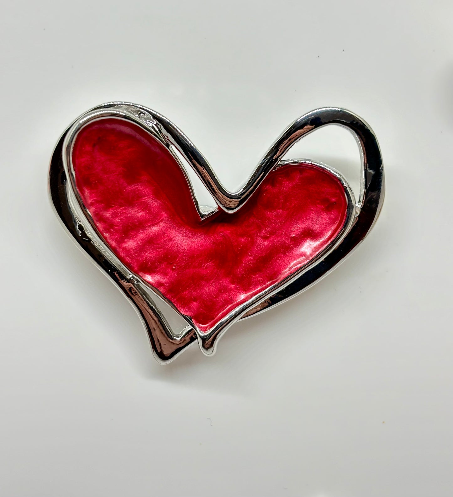 Miss Milly Red Heart Magnetic Brooch from Pixi Daisy