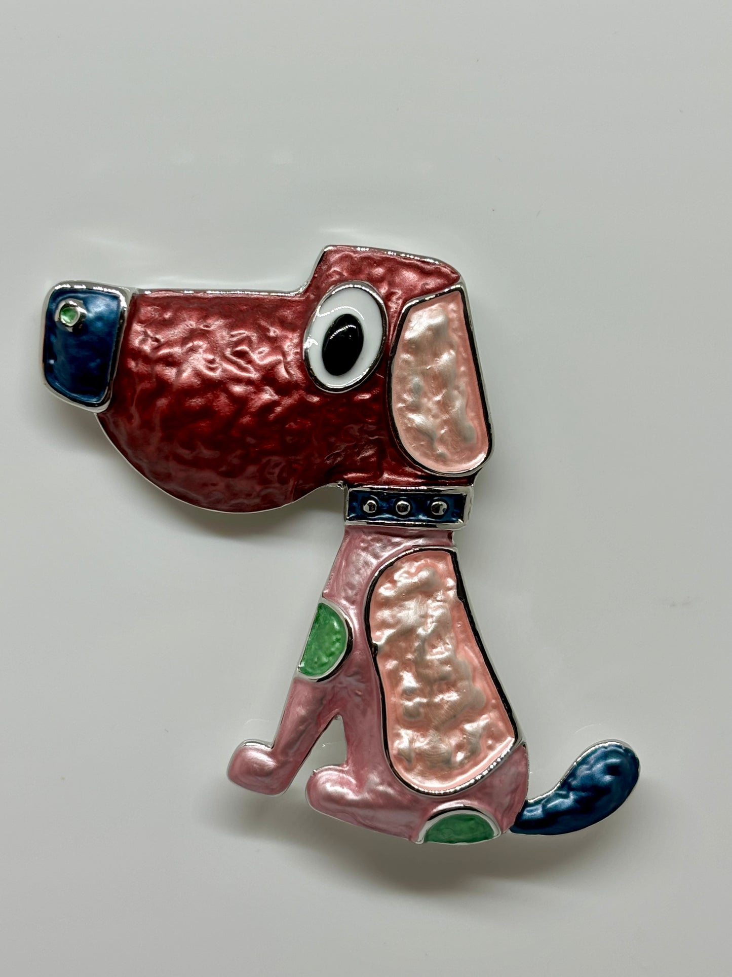 Miss Milly Red Dog Magnetic Brooch from Pixi Daisy