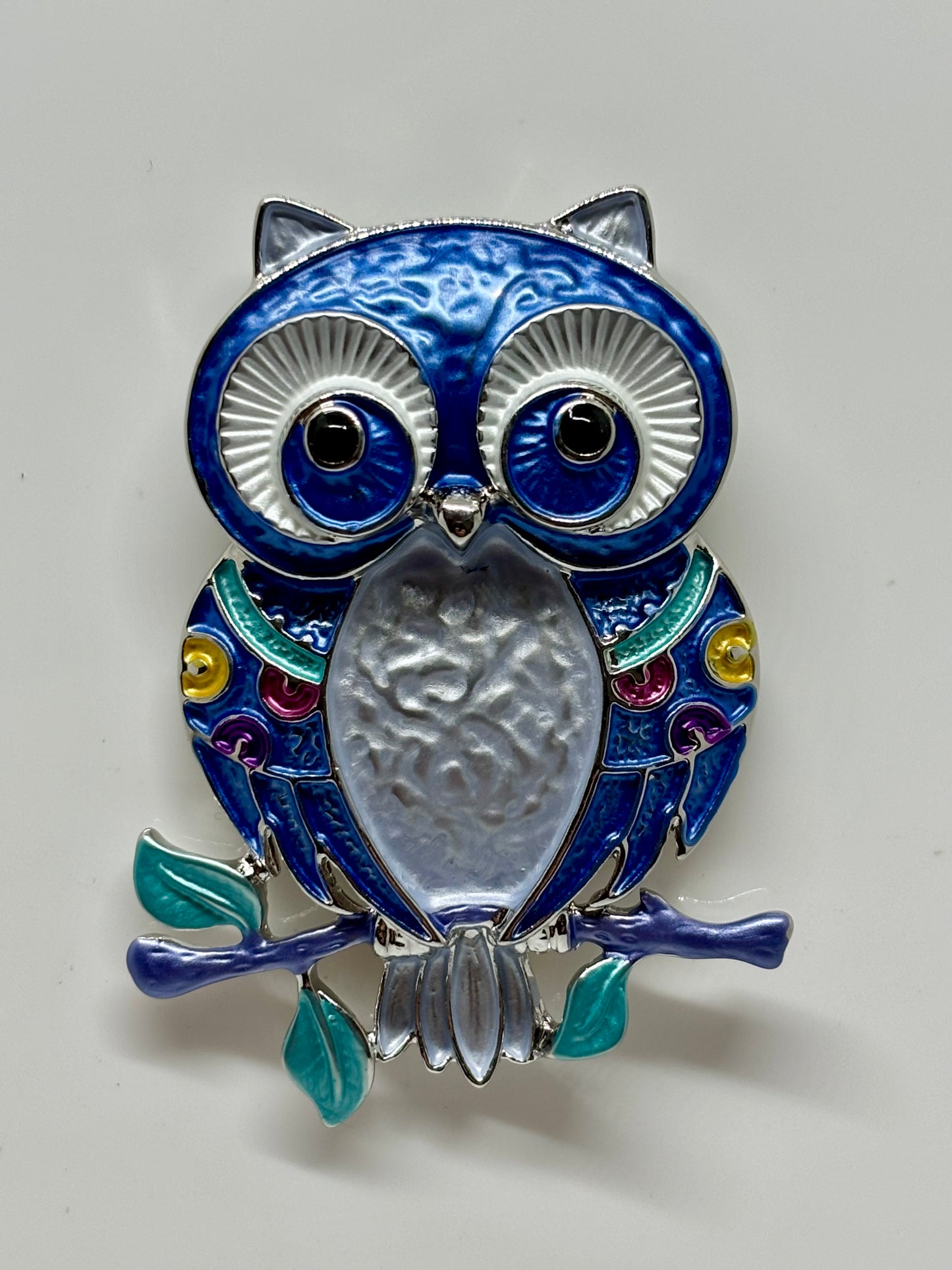 Miss Milly Blue Owl Magnetic Brooch from Pixi Daisy