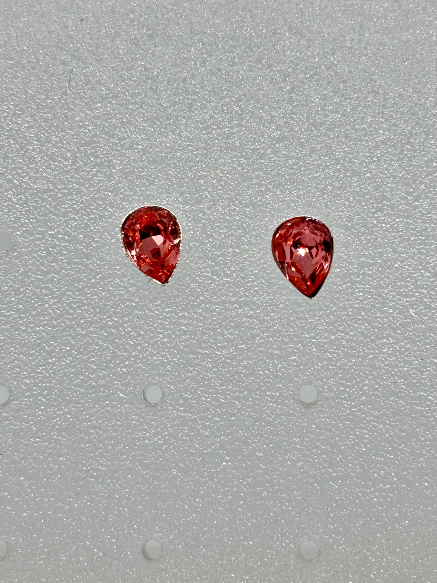 Rose crystal ear studs from Pixi Daisy