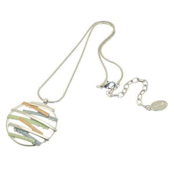 Miss Milly Necklace with a round, multicoloured pendant from Pixi Daisy