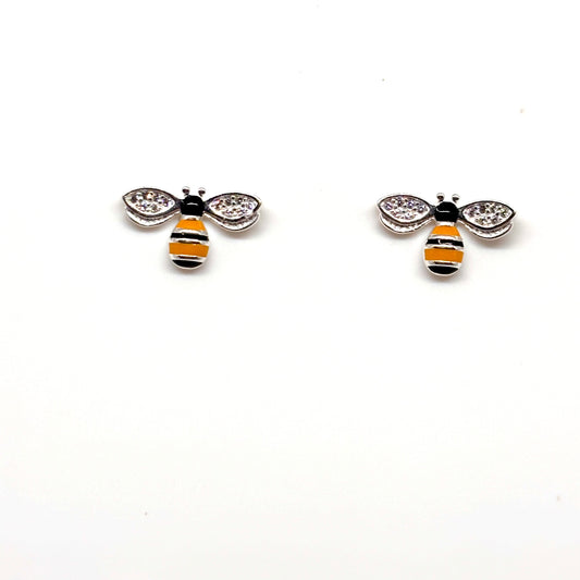 Colourful bee ear studs from Pixi Daisy