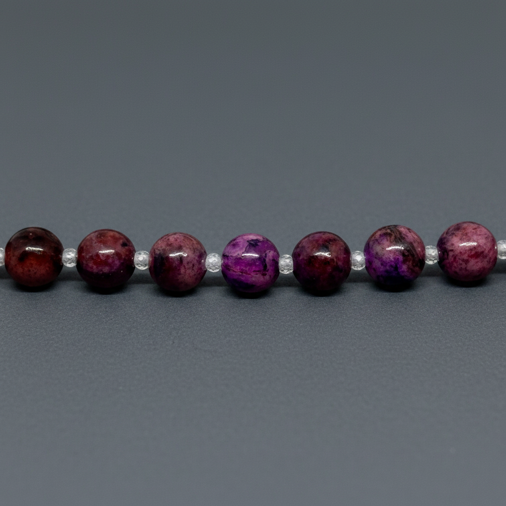 Purple crazy lace agate bracelet from pixi daisy