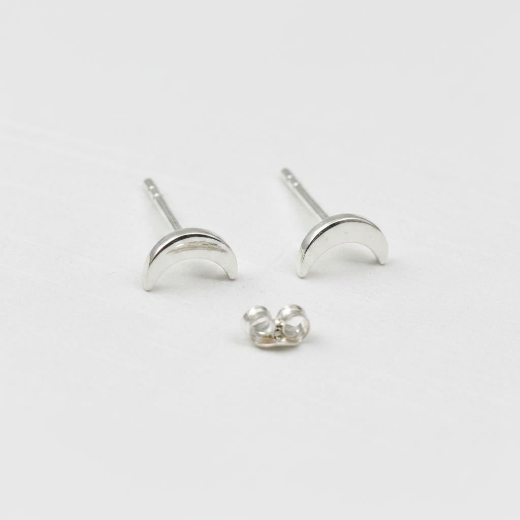 Crescent Moon Ear Studs from Pixi Daisy