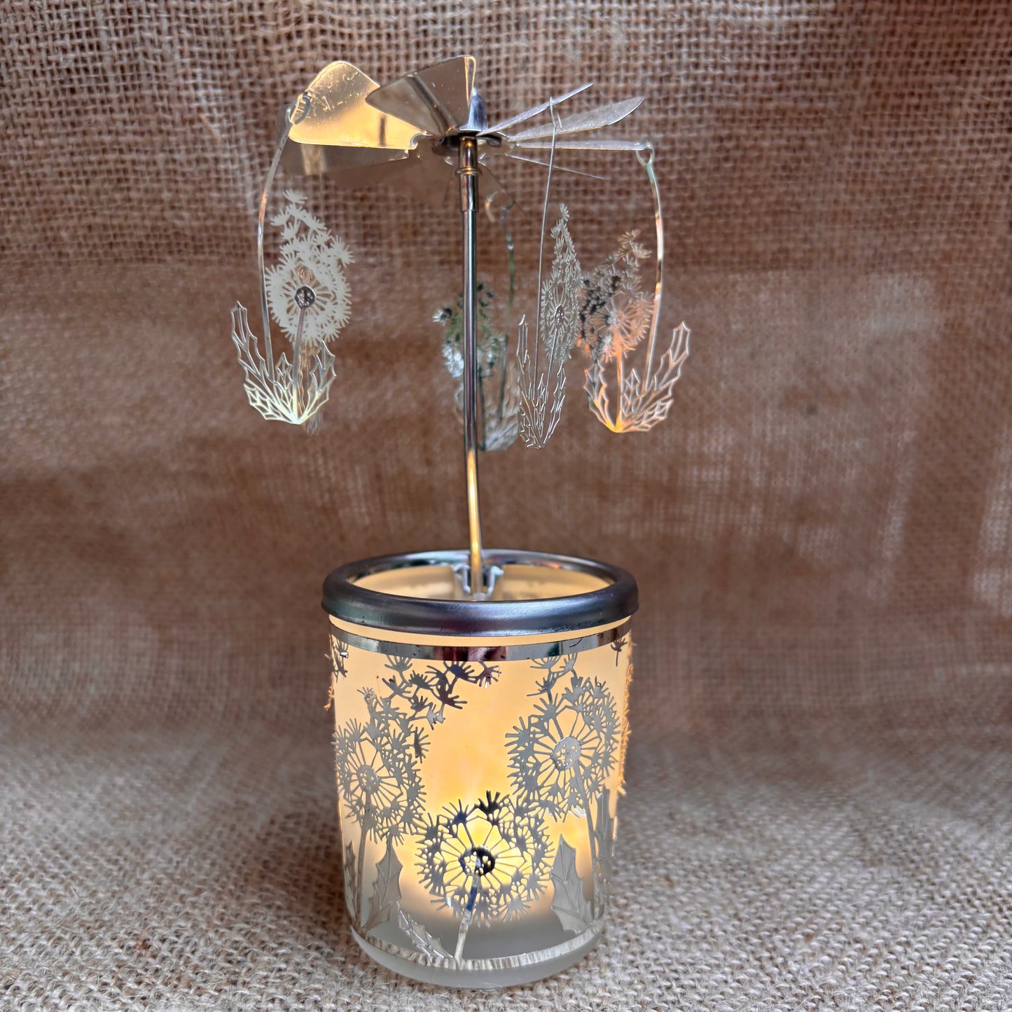 Dandelion Carousel Tea Light Holder from Pixi Daisy