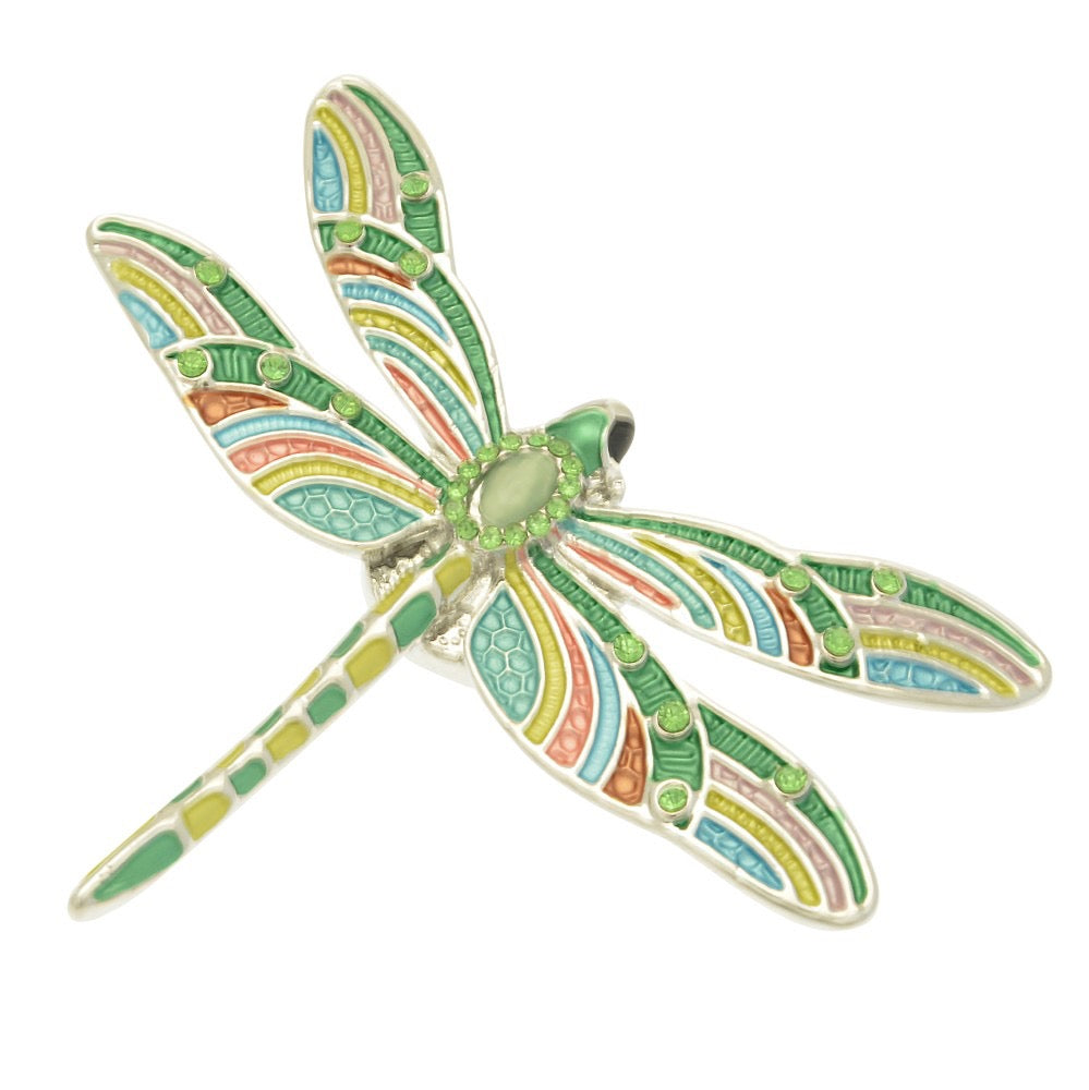 Miss Milly Green Dragonfly Magnetic Brooch from Pixi Daisy