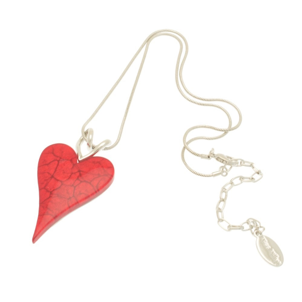 Miss Milly Scarlet Red heart pendant from Pixi Daisy