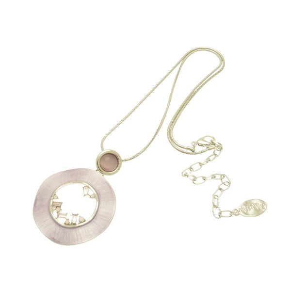 Miss Milly Light Purple Crystal hoop pendant from Pixi Daisy