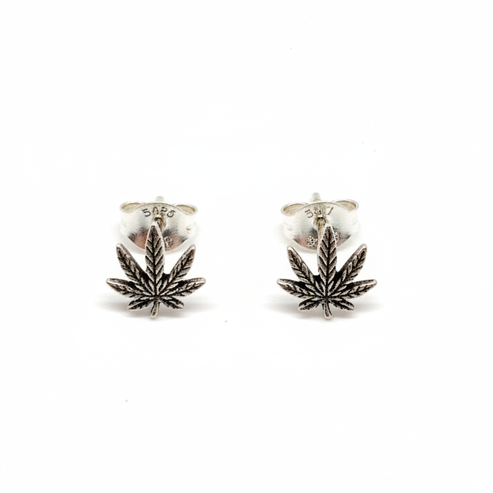 Hemp Leaf Stud Earrings from pixi daisy