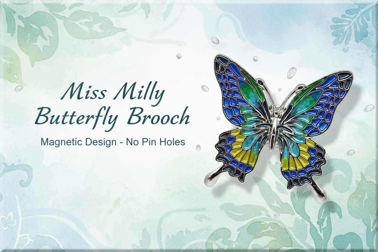 Miss Milly Butterfly Magnetic Brooch from Pixi Daisy