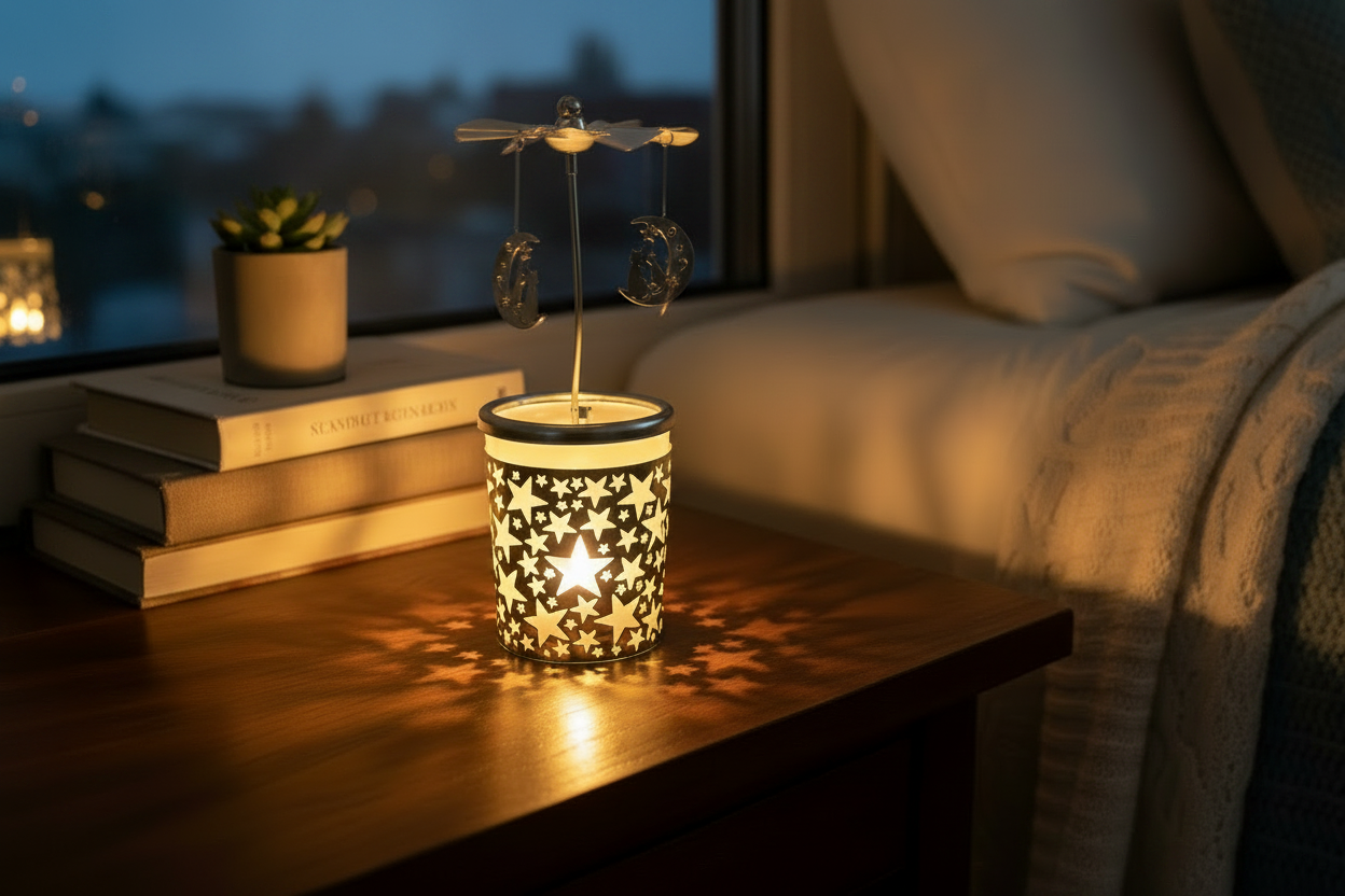Moon Cat Carousel - Windowsill Setting