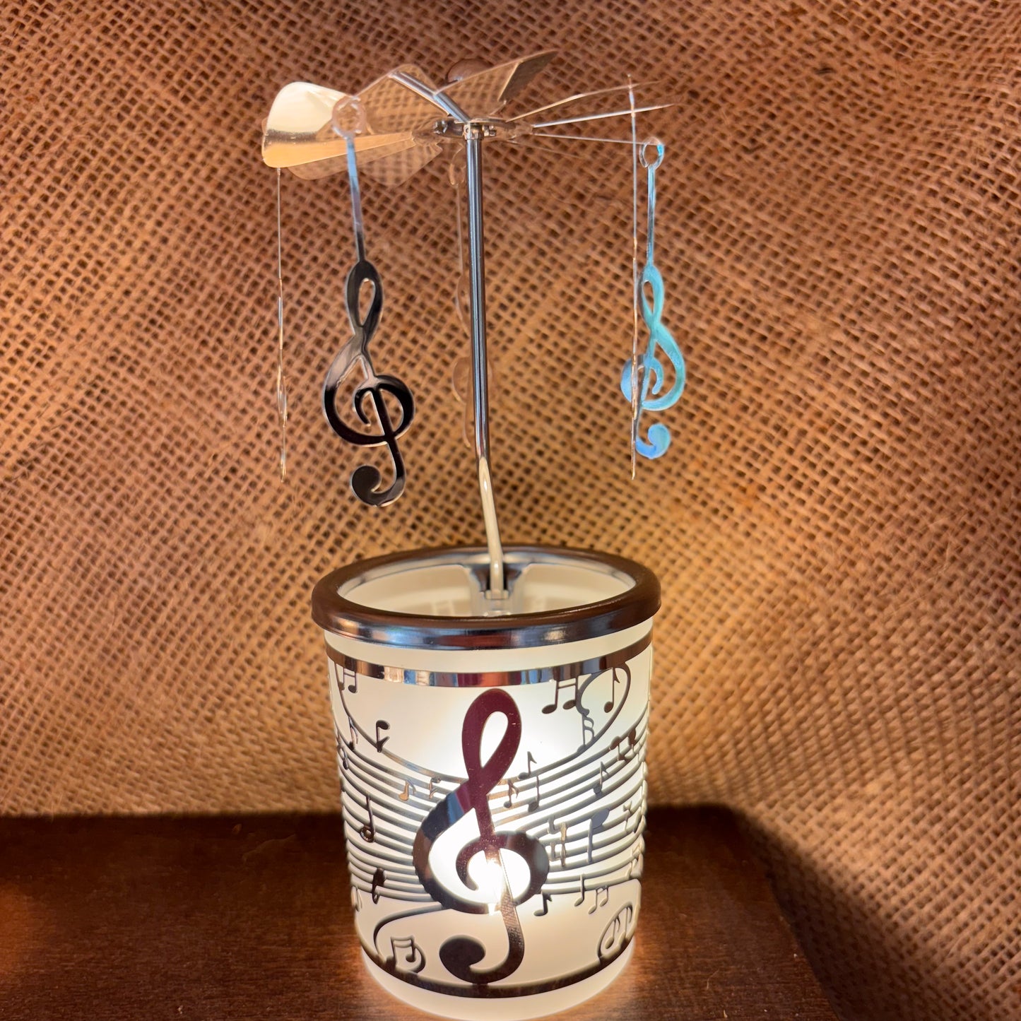Musical Notes Tea Light Carousel from Pixi Daisy