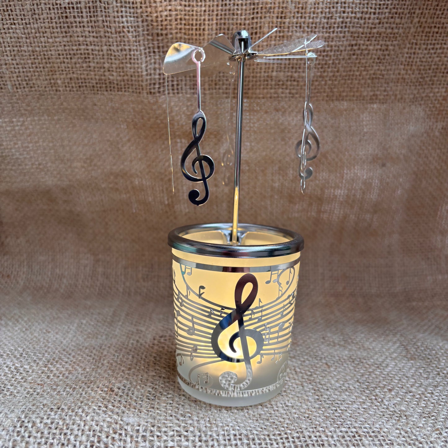 Musical Notes Tea Light Carousel from Pixi Daisy