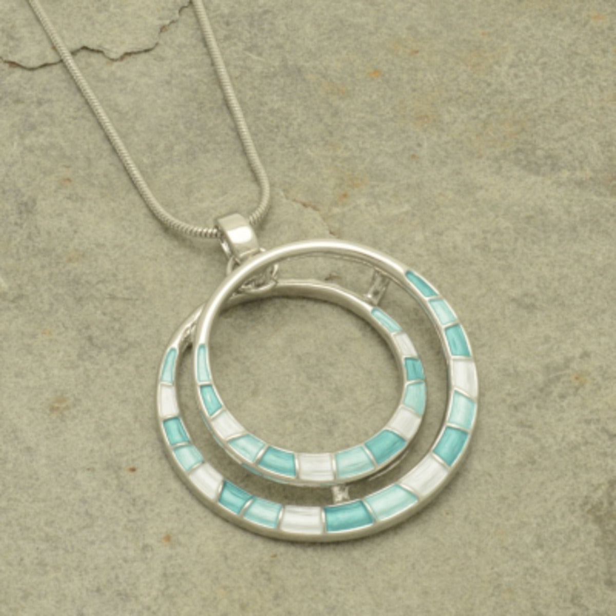 Miss Milly Aqua Spiral Necklace from Pixi Daisy