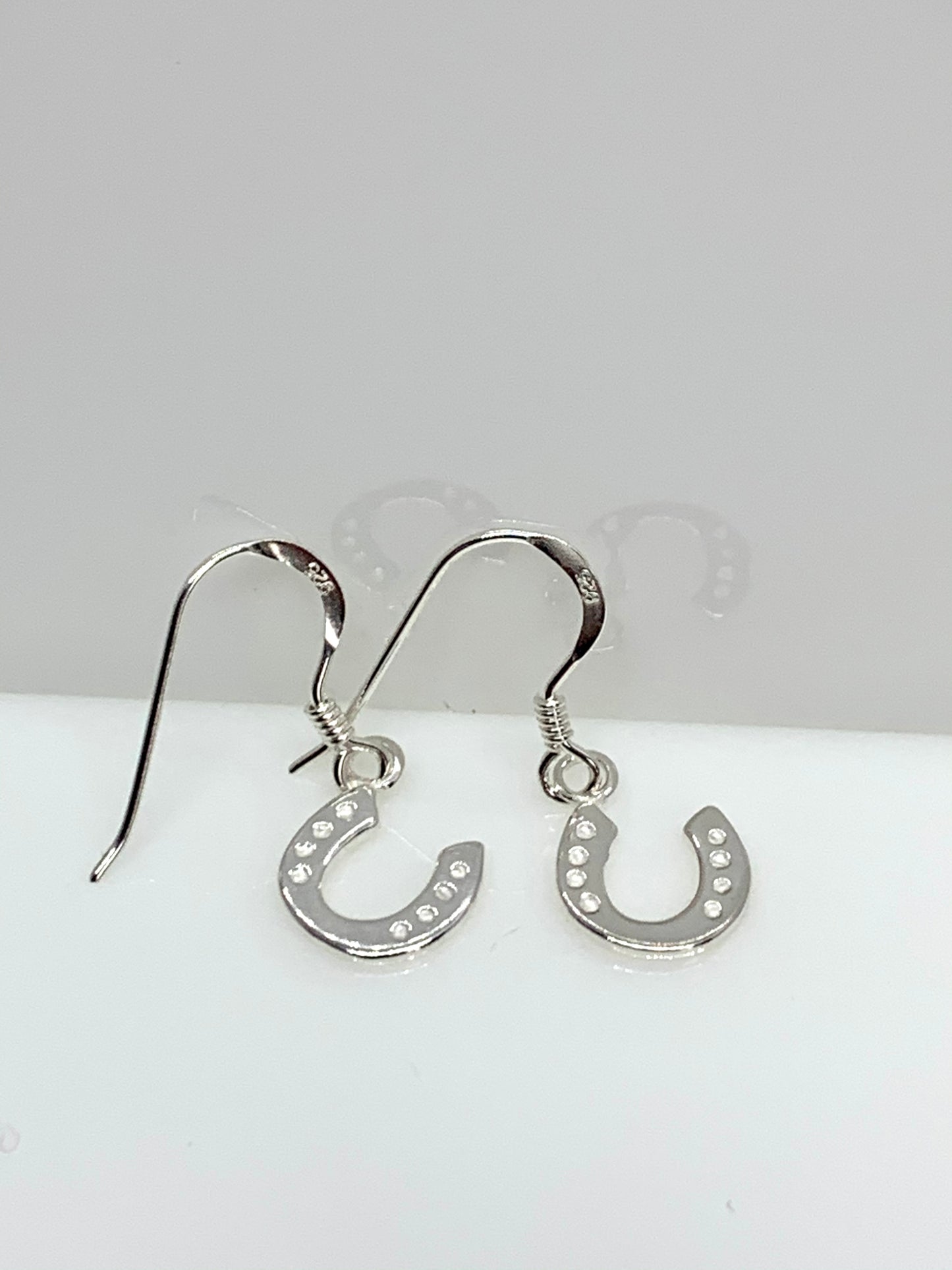 Silver Horseshoe Dangly Earrings from Pixi Daisy