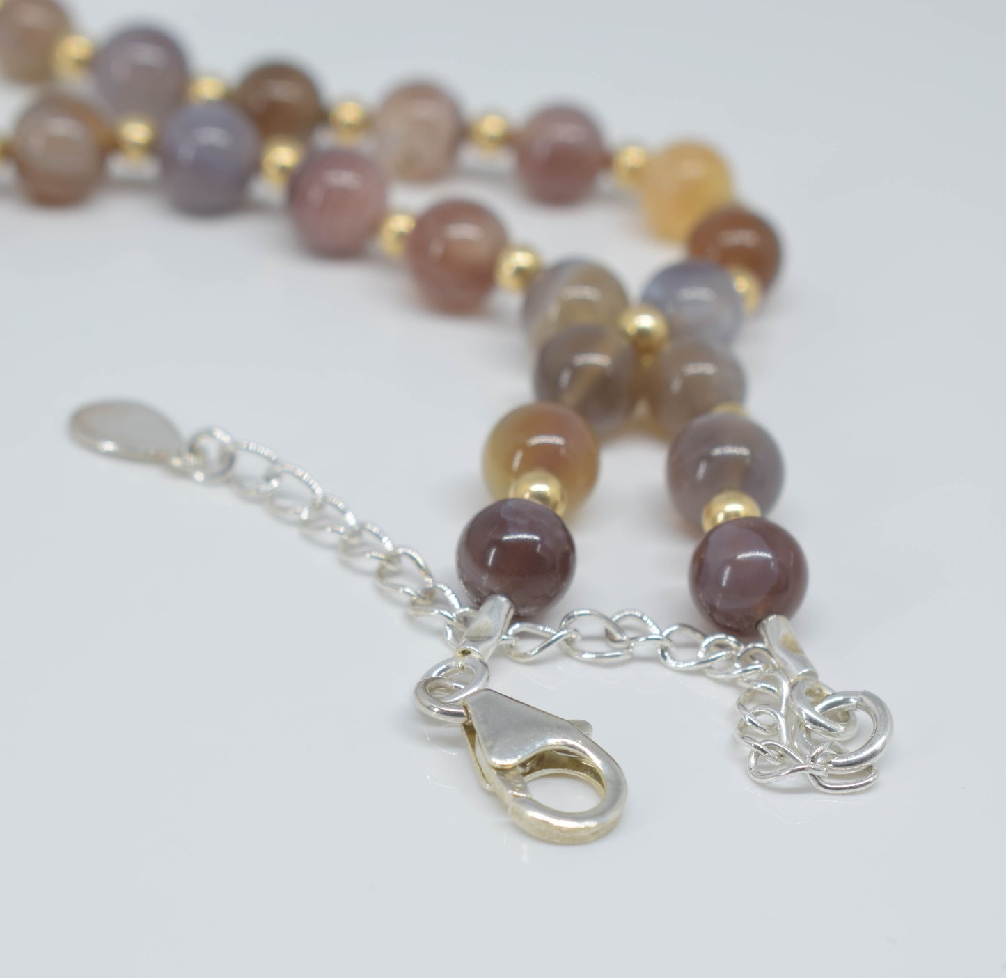 Handmade Botswana Agate Necklace - Pixi Daisy