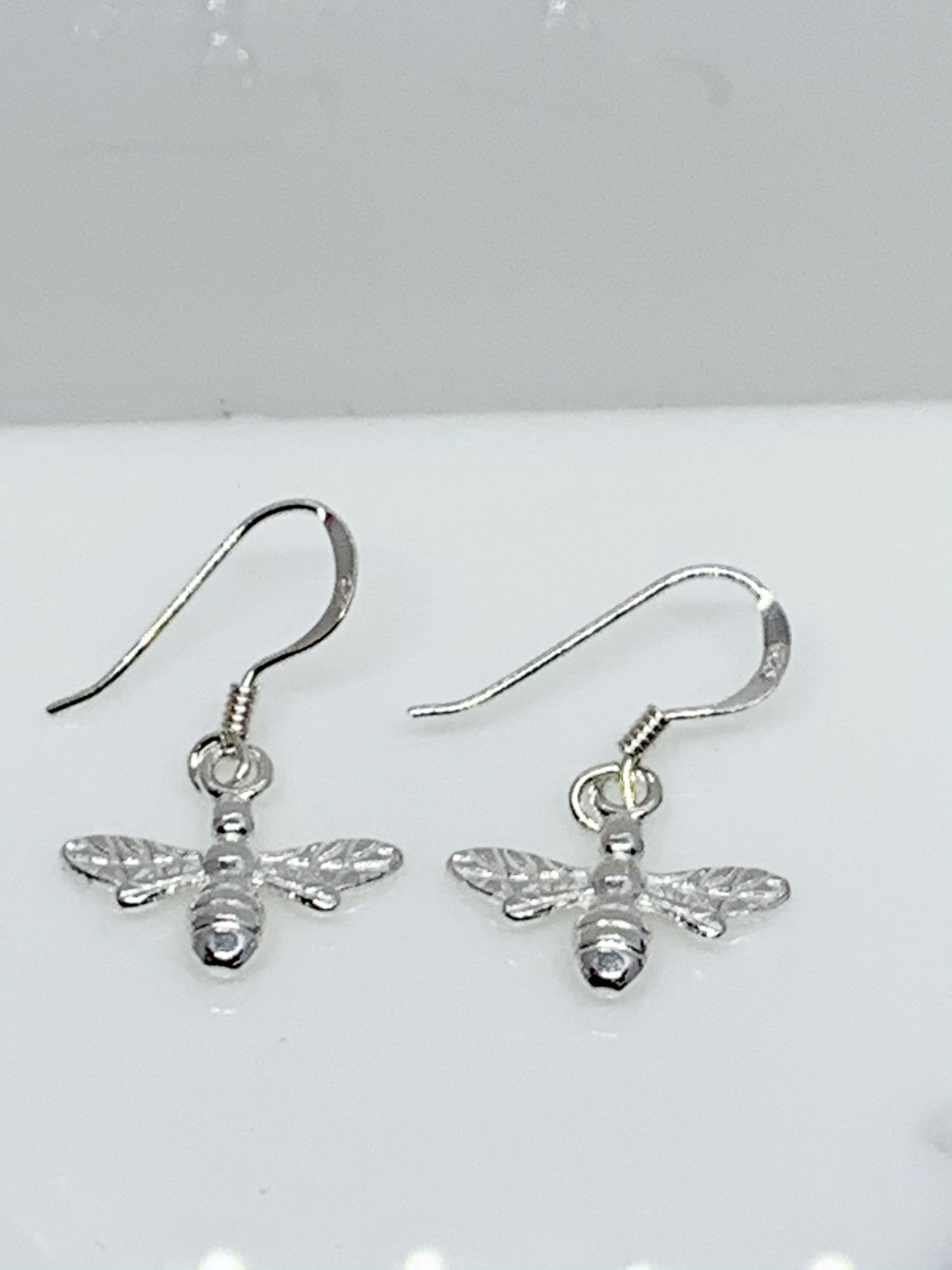 Dangly Silver Bee Earrings from Pixi Daisy