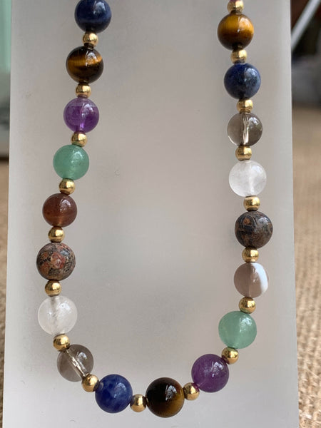 African Semi Precious Stone Necklace - pixi-daisy