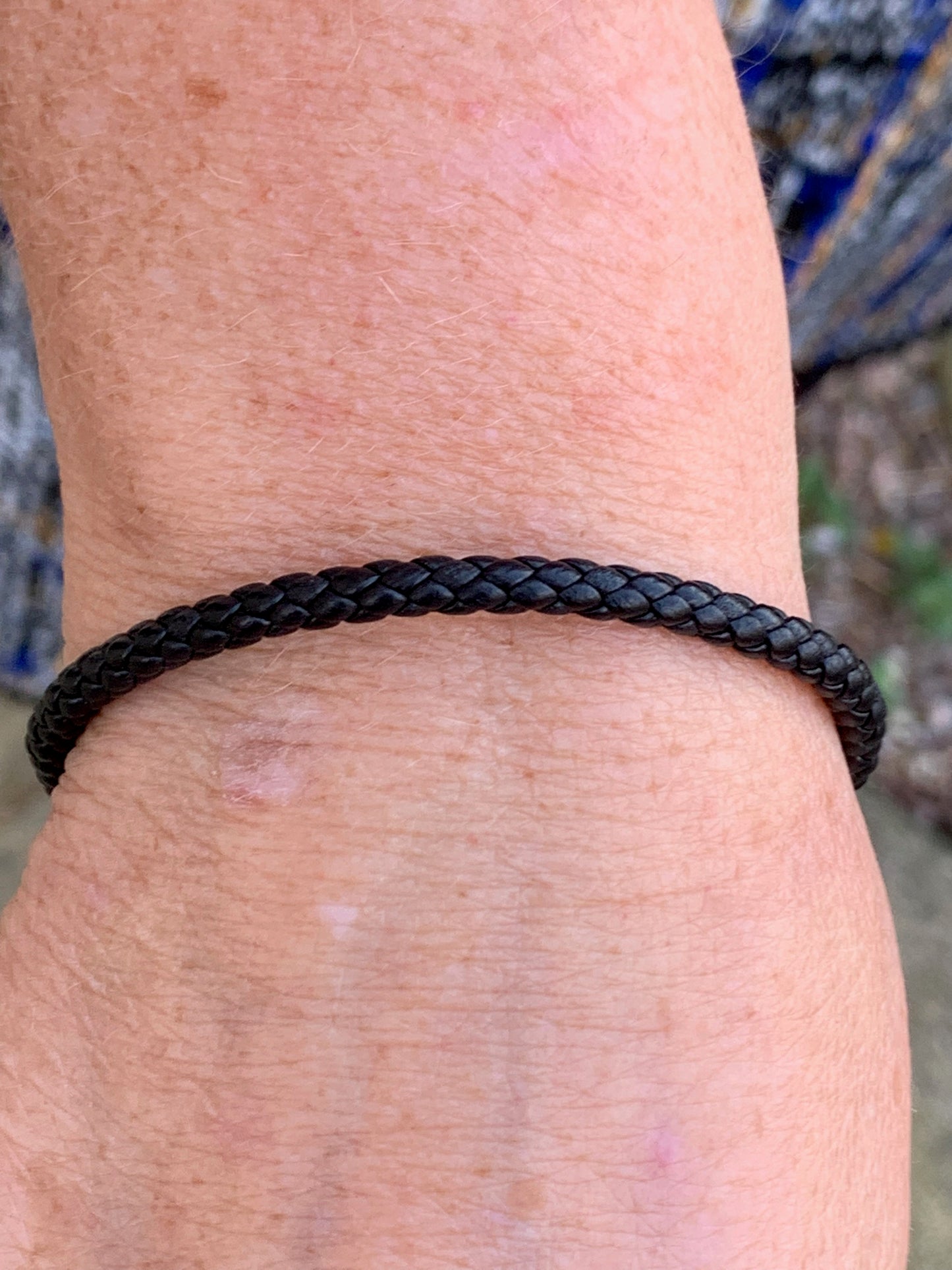 Black Leather Cord Bracelet - pixi-daisy