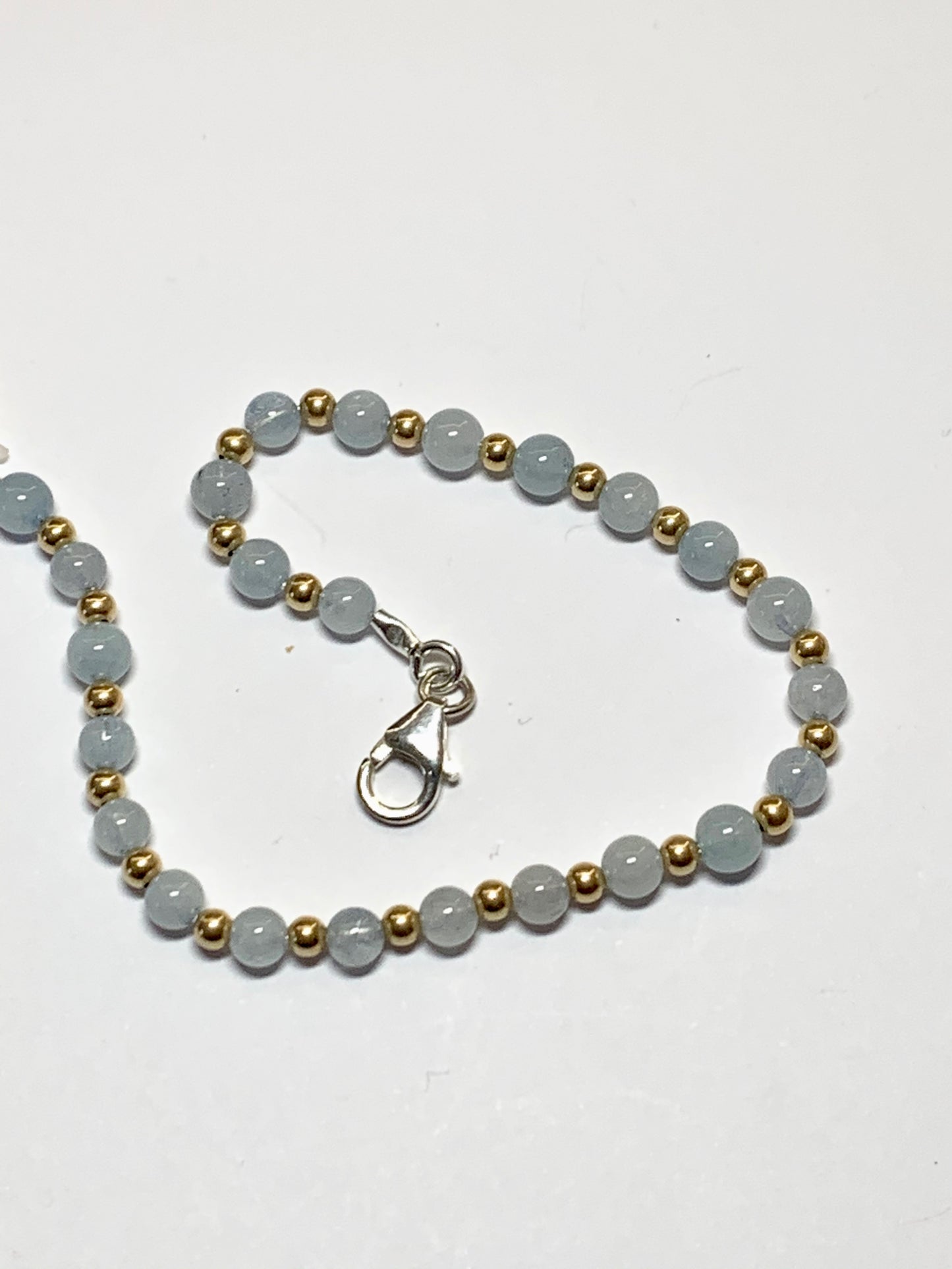 Handmade Aqua Marine Semi Precious Bracelet - pixi-daisy