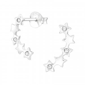 Crescent of Stars ear studs from Pixi Daisy