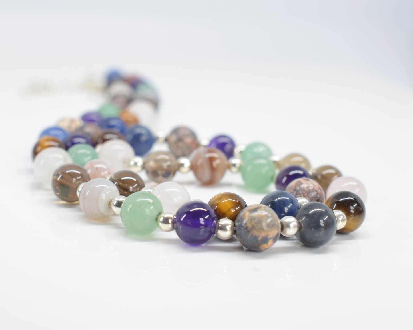 Handmade African Semi Precious Gem Stone Necklace - pixi-daisy