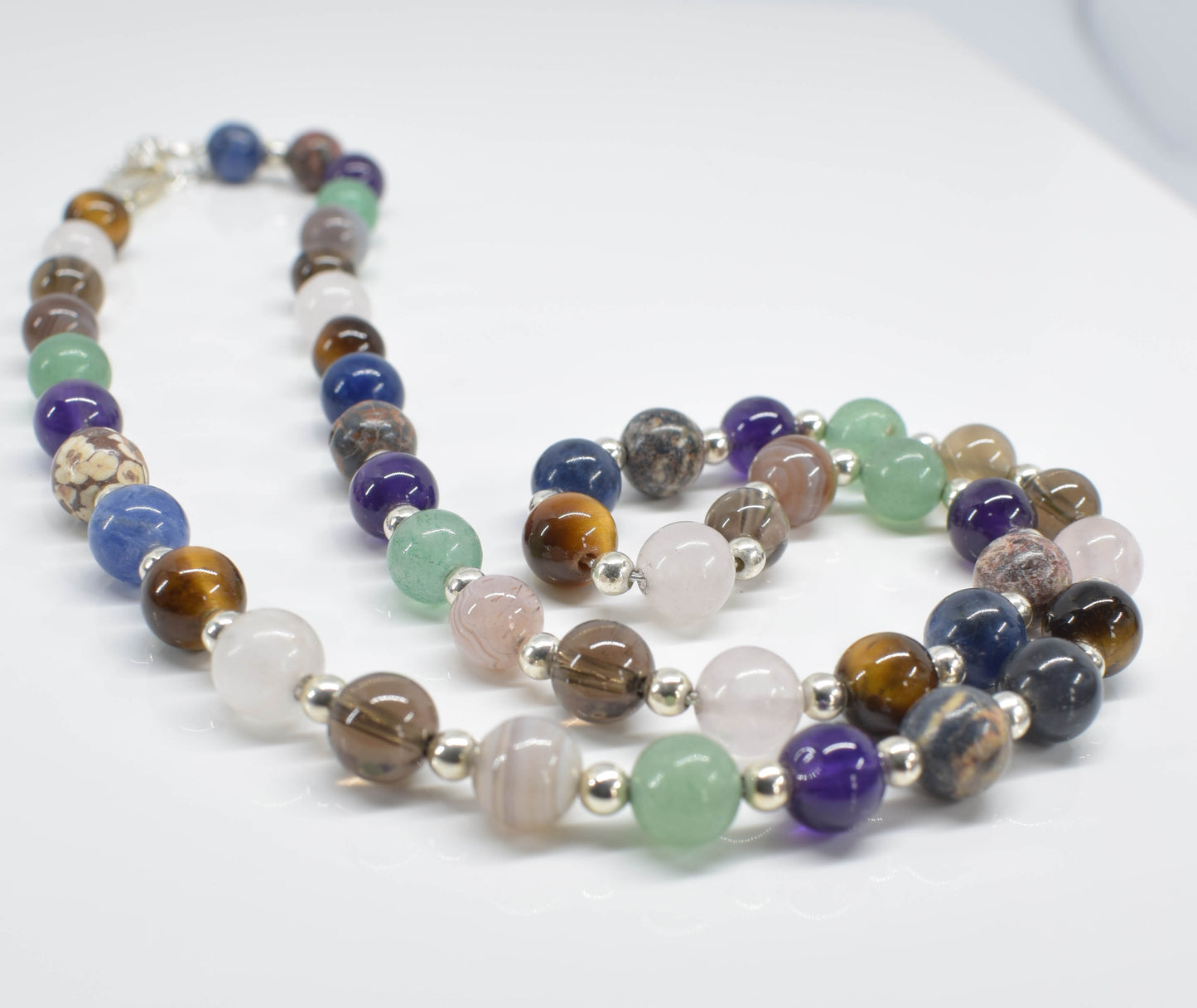 Handmade African Semi Precious Gem Stone Necklace - pixi-daisy