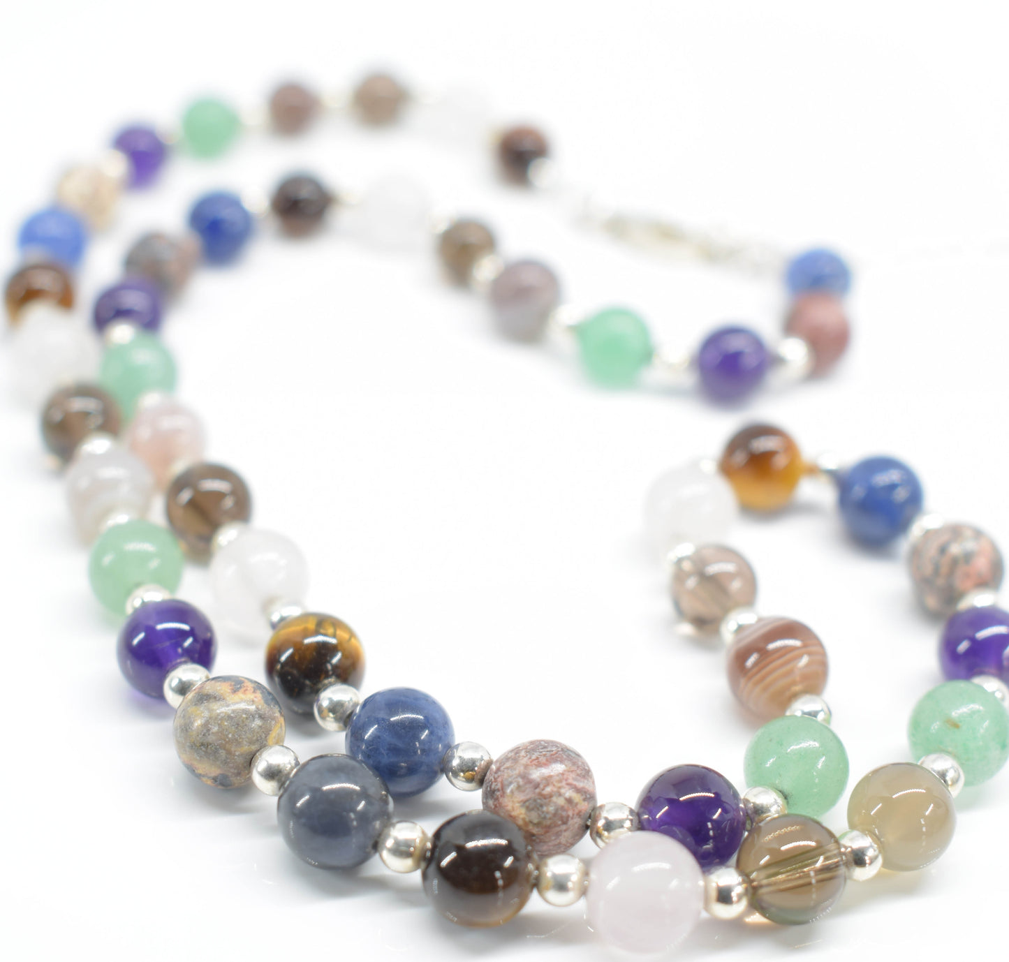 Handmade African Semi Precious Gem Stone Necklace - pixi-daisy