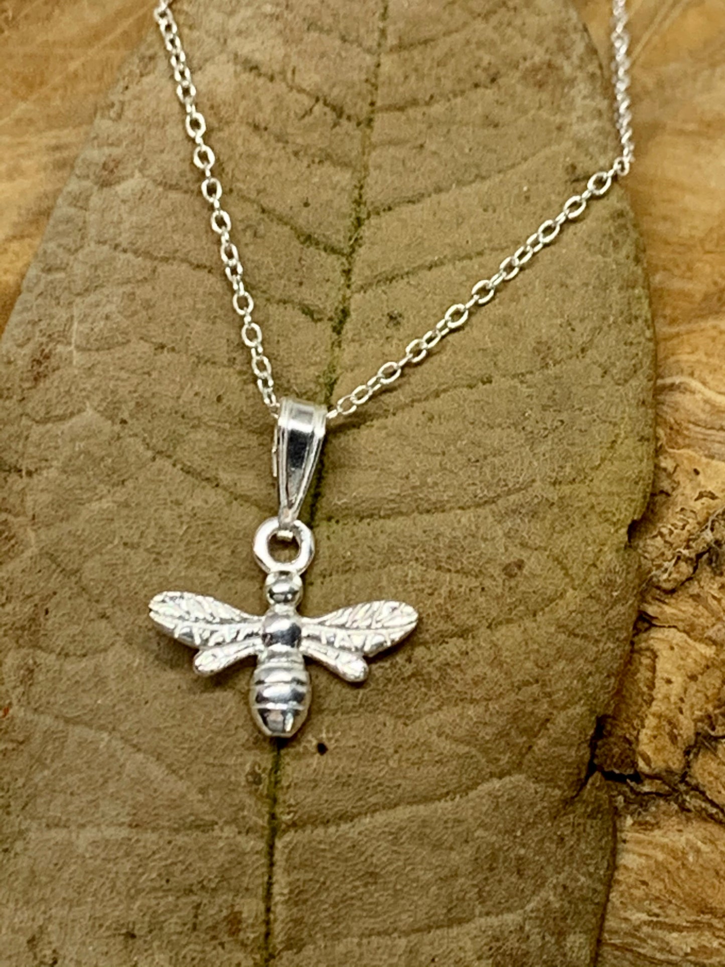 Silver Bee Necklace from Pixi Daisy