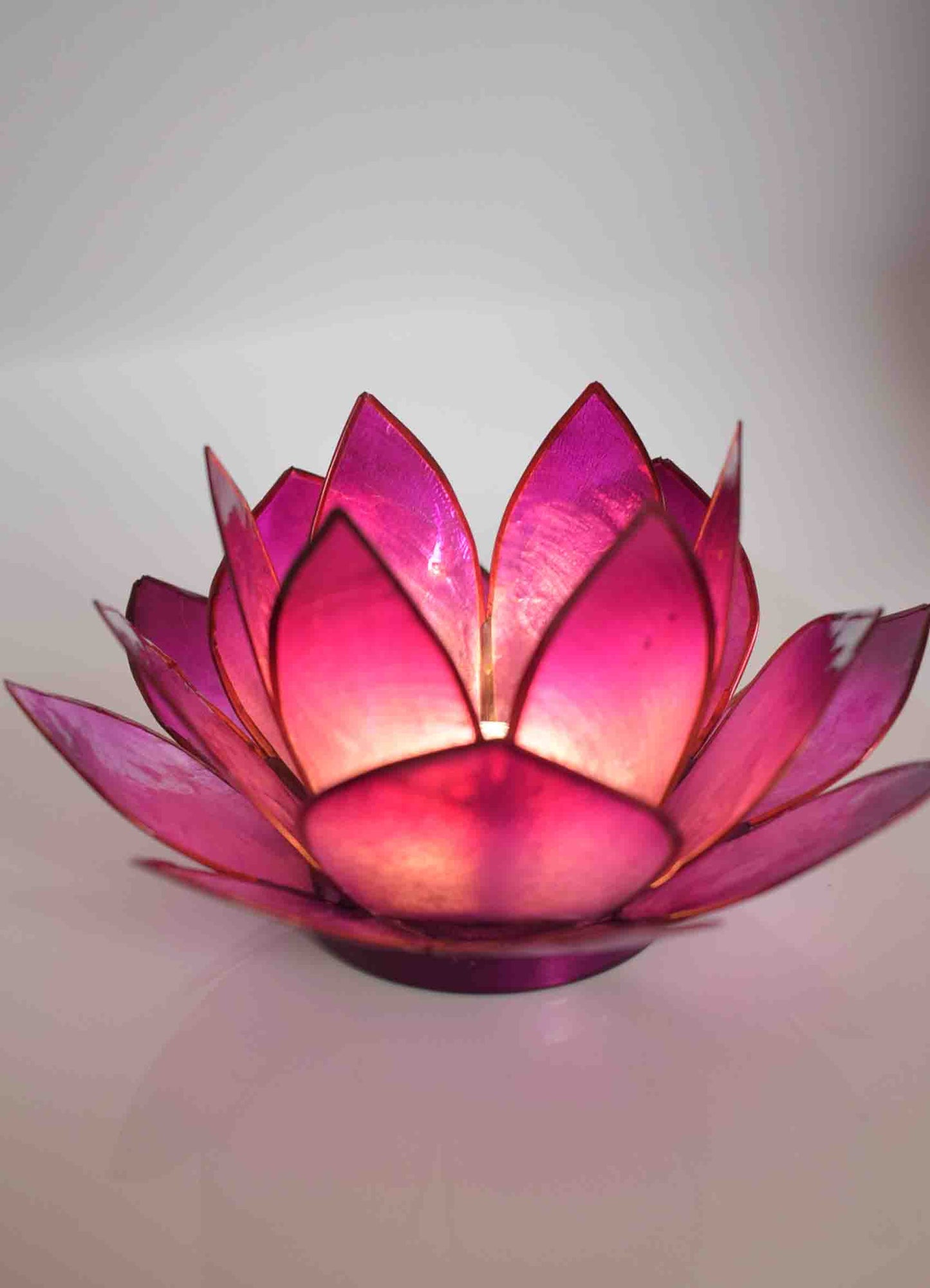 Lilac Lotus Flower Candle Holder - Pixi Daisy