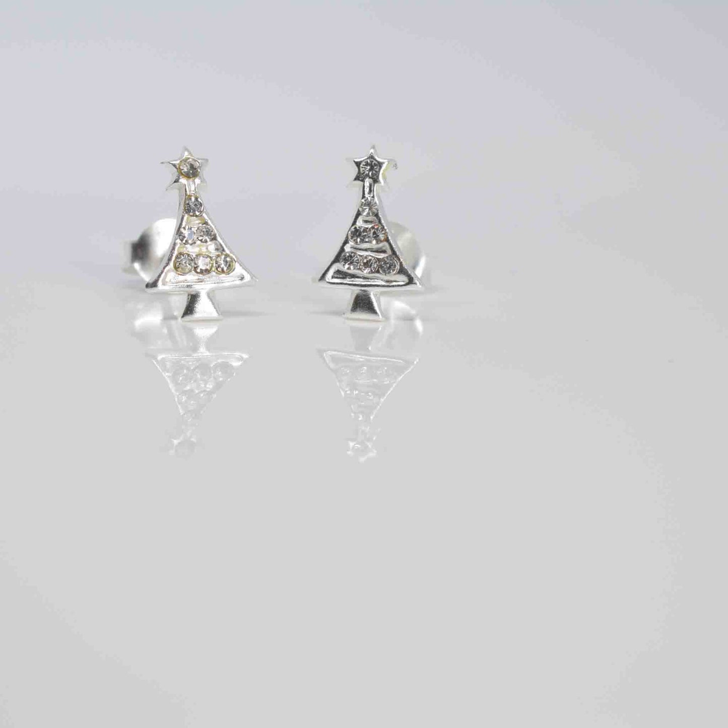 Sparkly Christmas Tree Ear Studs - Pixi Daisy