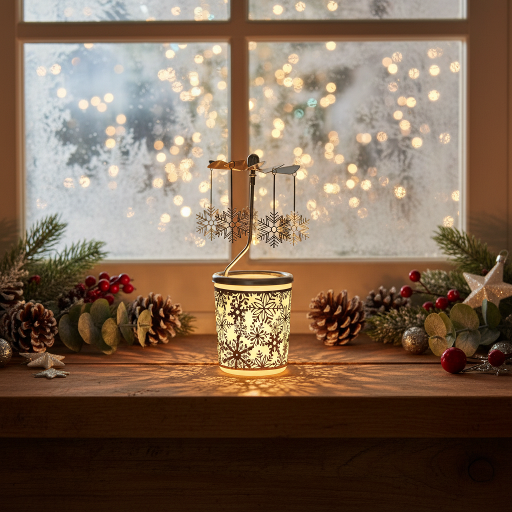 Snowflake Tea Light Carousel from Pixi Daisy