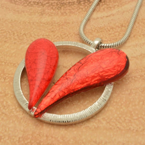 Miss Milly Red Duo Heart necklace from Pixi Daisy