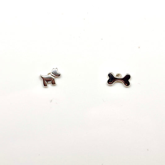 Dog & Bone Ear Studs - Pixi Daisy