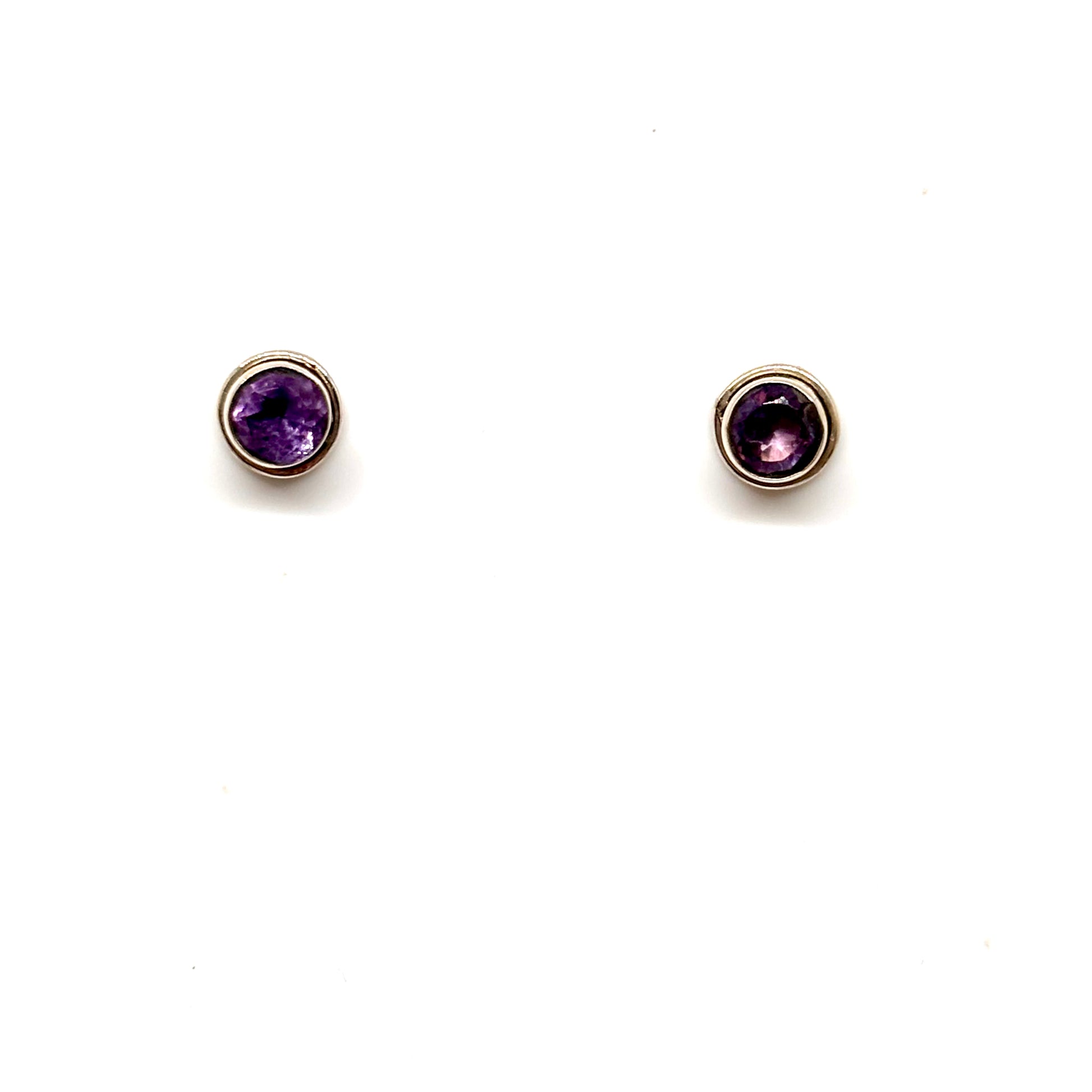 Amethyst Ear Studs